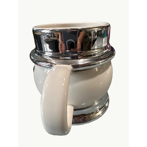 Harvey Slatkin 2008 Signed Snowman Mug With Silver Accents Great Christmas Gift - Picture 2 of 7